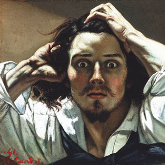Gustave COURBET, Le D��sesp��r��, 1843-45, huile sur toile, 45 par 54 cm, Collection particuli��re